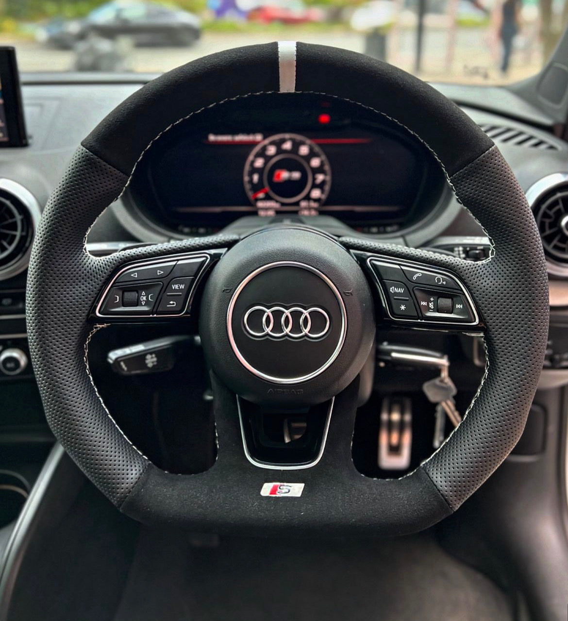 audi a3/s3 steering wheel cover