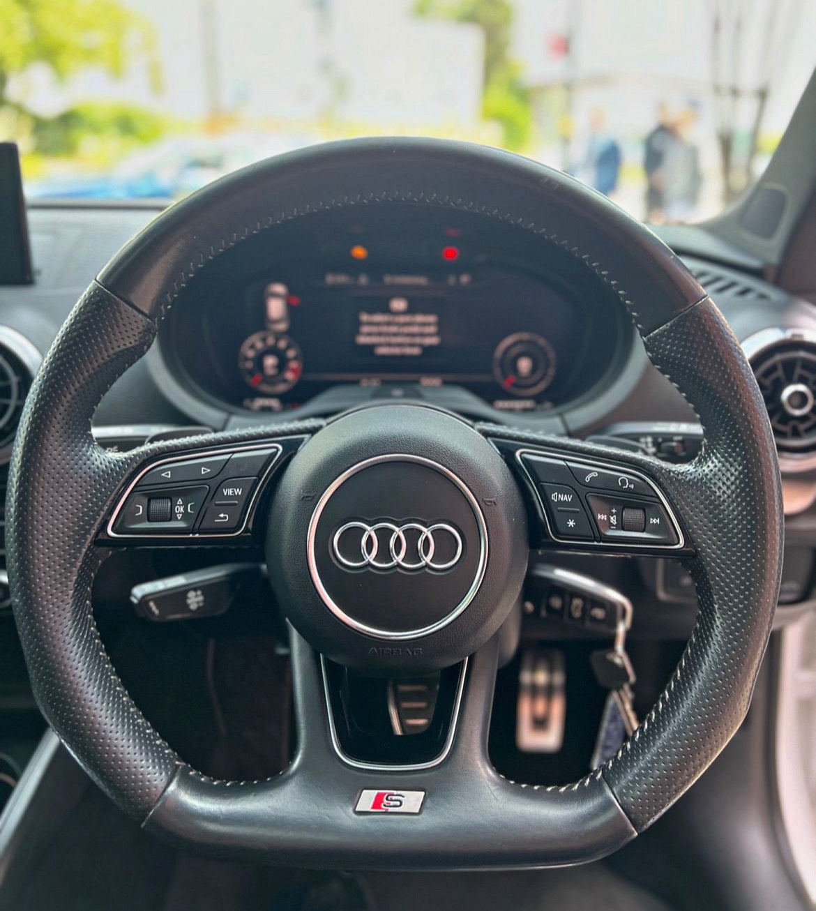 audi a3/s3 steering wheel cover