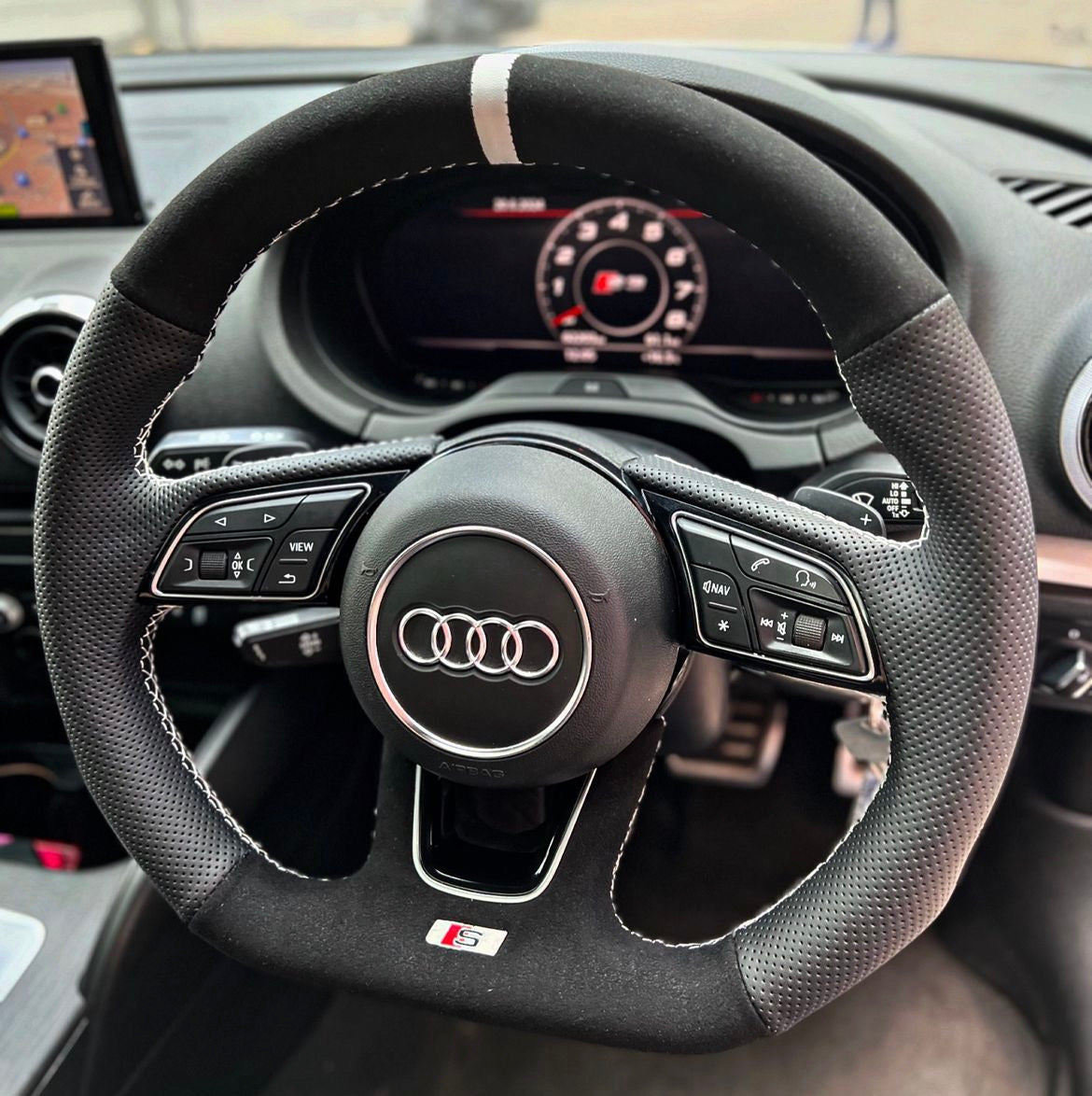 audi a3/s3 steering wheel cover