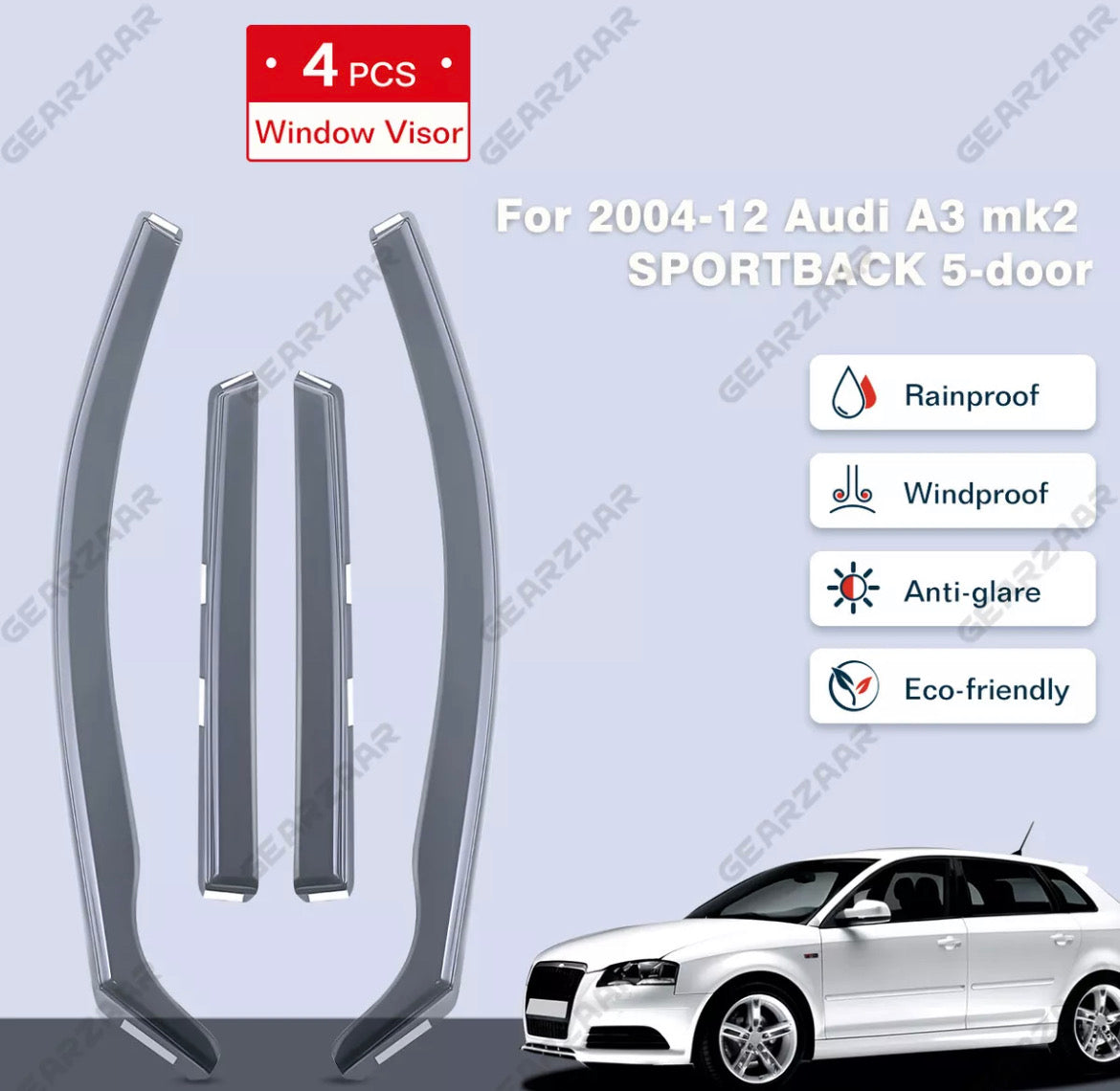 Audi A3 S3 MK2 03-12 wind deflectors