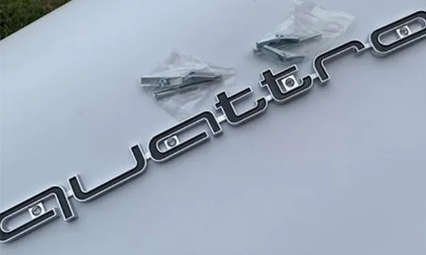 Audi Quattro Logo for  RS3 RS5 A6 RS4 RS6 A4 A5 Q7 S3 S7 A7 A8 Q3 Q5 RS7 A3