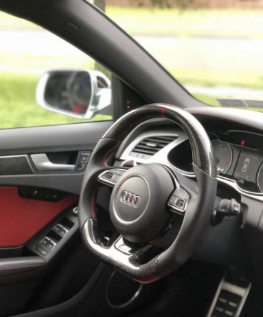 Fully Perforated Leather Steering Wheel