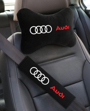 Audi neck pillow+ seat belt cover