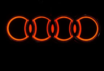 Audi light up badge