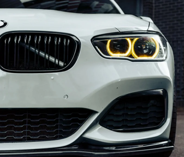 BMW 1 Series CSL Style Yellow Daytime Running Light (DRL) LED Module Set Adaptive and Non-Adaptive LED Headlights (F20/F21 LCI)